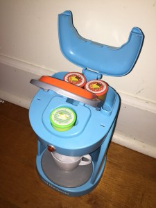 Just Like Home Kids Coffee Maker toy kitchen applianxxece with coffee and tea pods