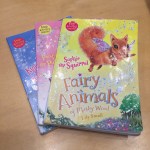 Fairy Animals of Misty Wood books by Lily Small Sophie the Squirrel Kylie the Kitten and Penny the Pony in a stack