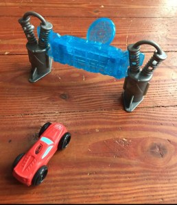 Nerf Flash Fury Chaos foam car stunt with pop up target