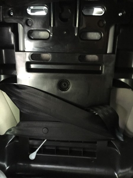 Evenflo Evolve Platinum seat belt path installation