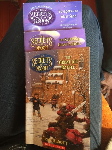 The Secrets of Droon books by Tony Abbott The Great Ice Battle The Sleeping Giant of Goll and Voyagers of the Silver Sand