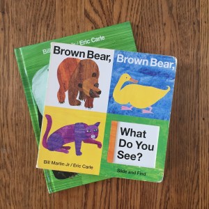Brown Bear, Brown Bear, What Do You See? by Bill Martin Jr illustrated by Eric Carle and Panda Bear, Panda Bear, What Do You See?