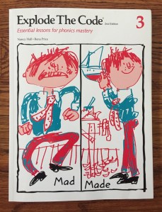 Explode the Code Phonics learning workbook for kids book 3