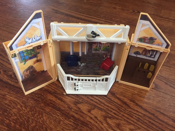 Playmobil My Secret Horse Stable Play Box shown open