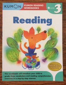 Kumon Reading Workbook Grade level 3 kids learning skills practice