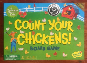 Count Your Chickens Cooperative board game for young kids by Peaceable Kingdom