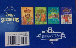 Zoey and Sassafras book by Asia Citro back cover with other book covers pictured