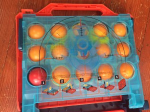 Battleship Shots game packed inside carrying case