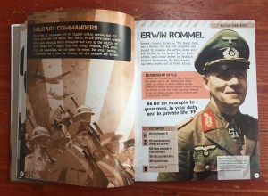 World War II Visual Encyclopedia reference book for kids Military Commanders Erwin Rommel page