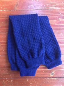 American Apparel long leg warmers folded in half