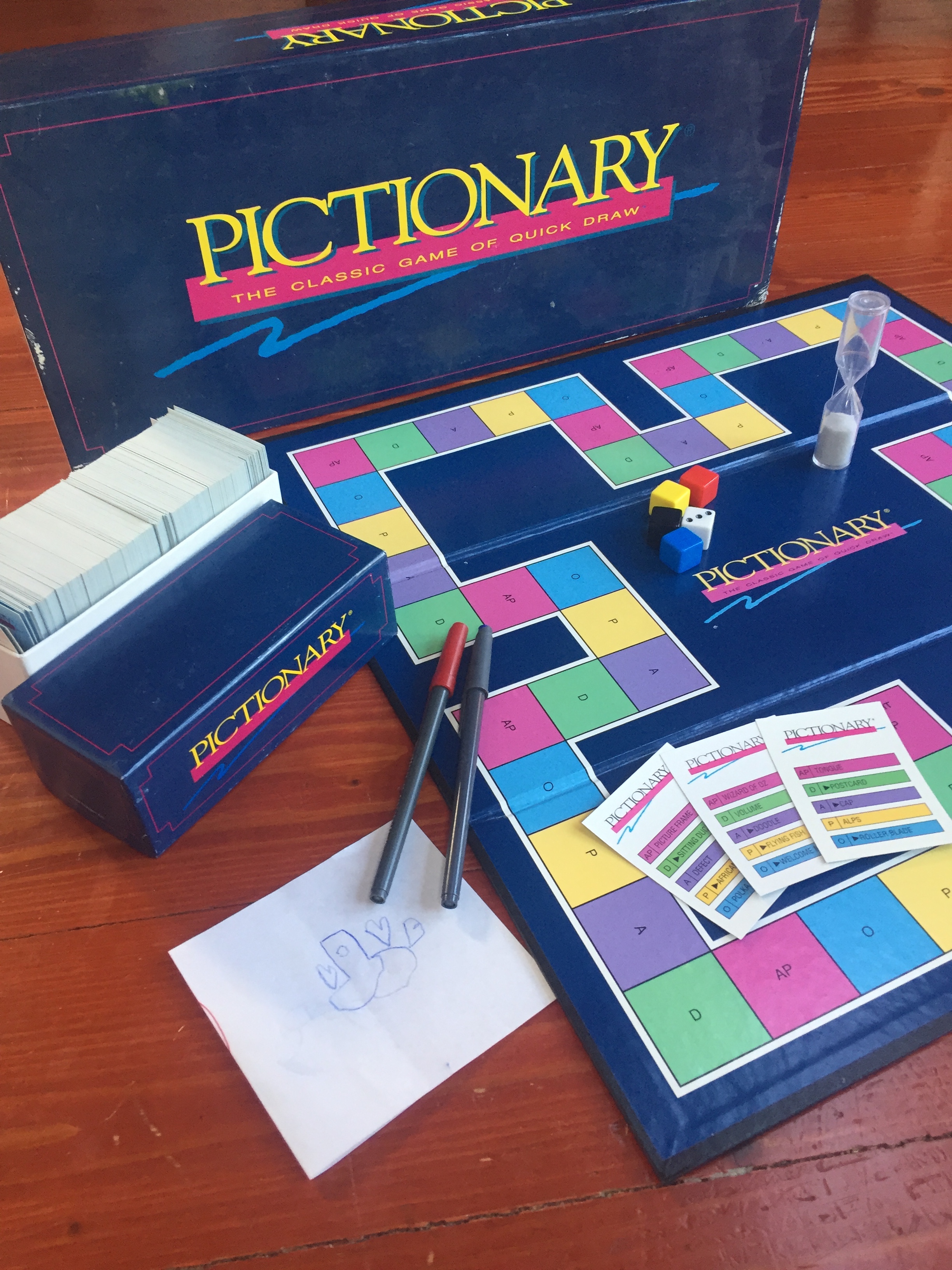 Pictionary original drawing board game for the family