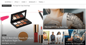 Screenshot from The Mom Edit website