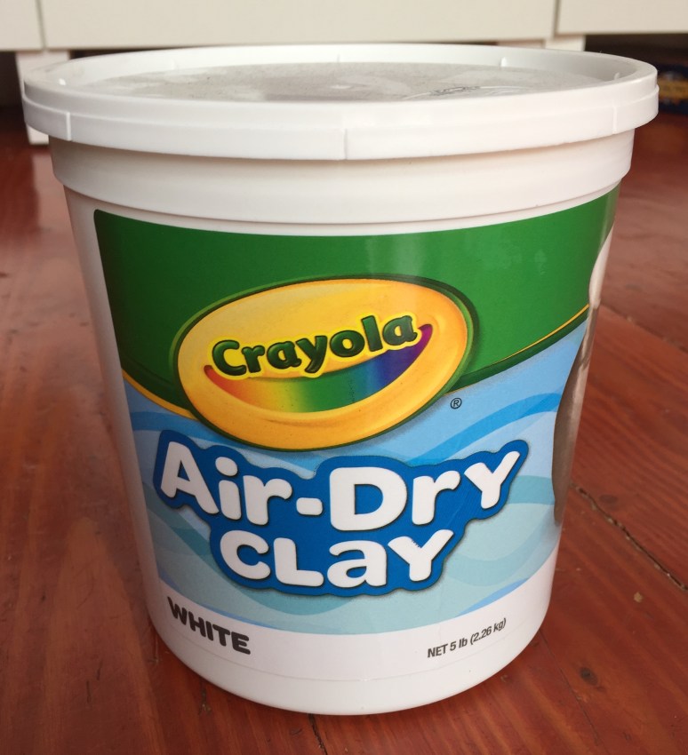Crayola Air Dry Clay white in five pound bucket