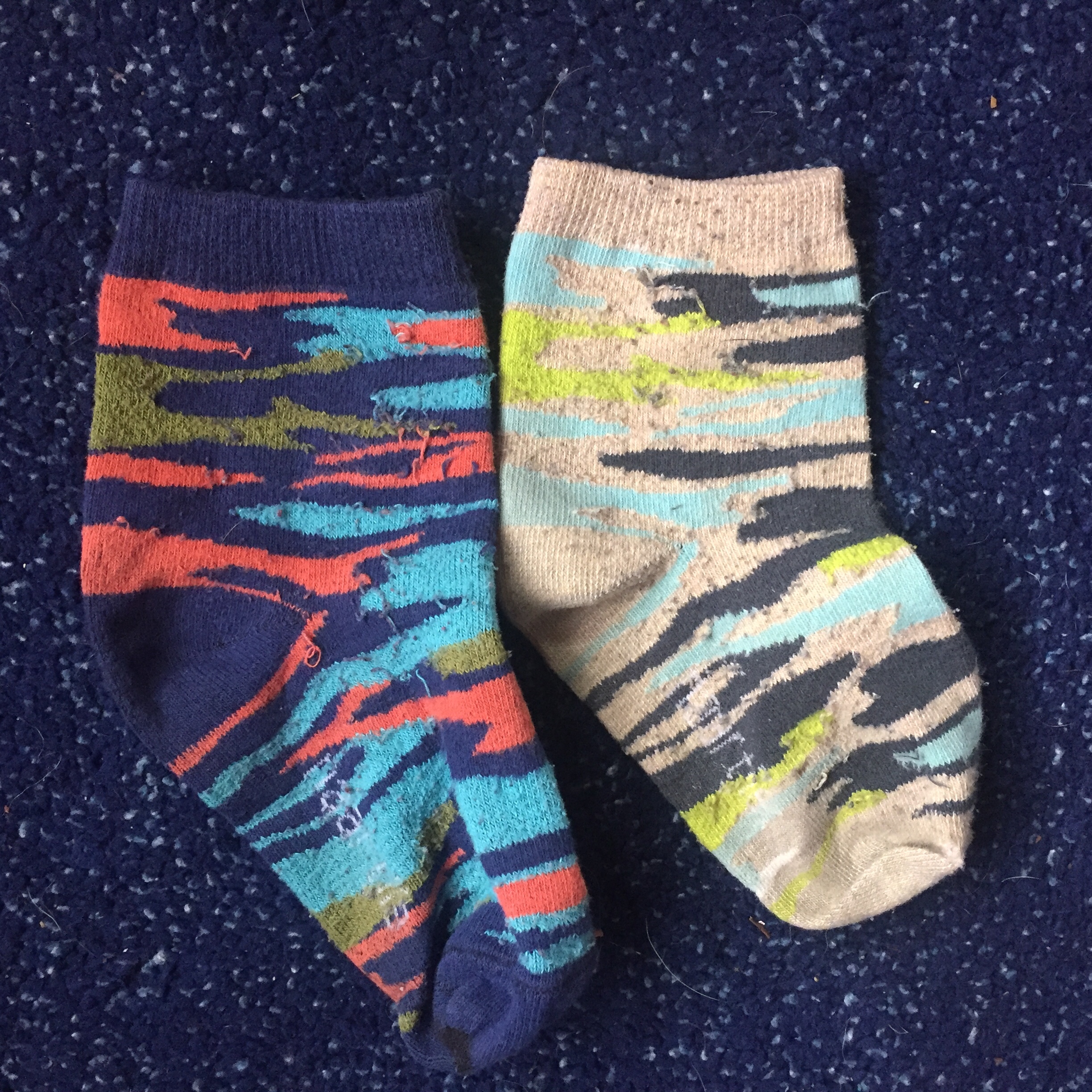 TeeHee Naartjie Kids Basic Cotton Crew Socks in camouflage patterens