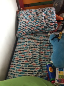 PIllowfort transporation themed orange and blue trucks sheet twin single sheet sheet Target