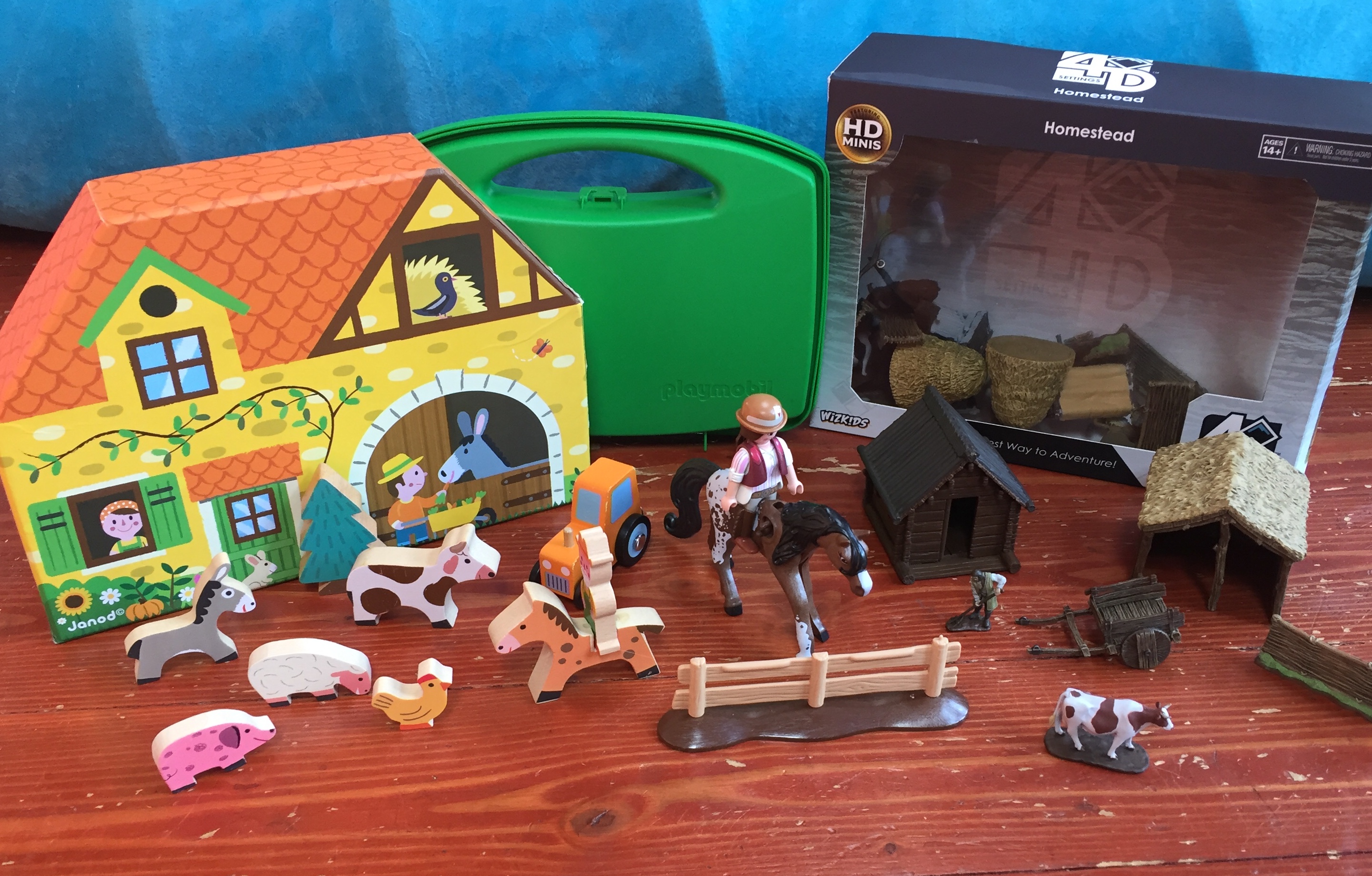 WizKid Homestead Set Playmobil Horse Carry Case Janod Farm Story Box