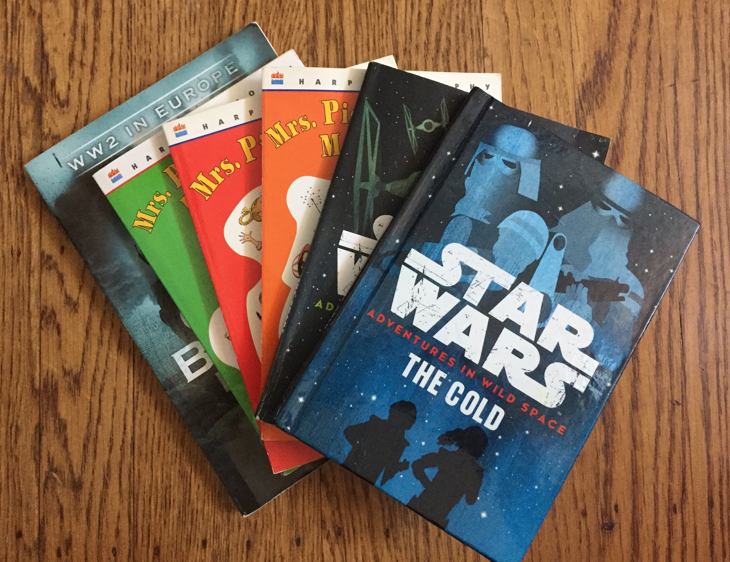 chapter books for kids Star Wars Adventures in Wild Space, Mrs. Piggle-Wiggle, and Great Battles for Boys
