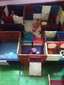 Magna-Tiles creation with Tsum Tsum figures inside