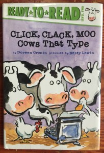 Click Clack Moo Cows That Type picture book for kids by Doreen Cronin