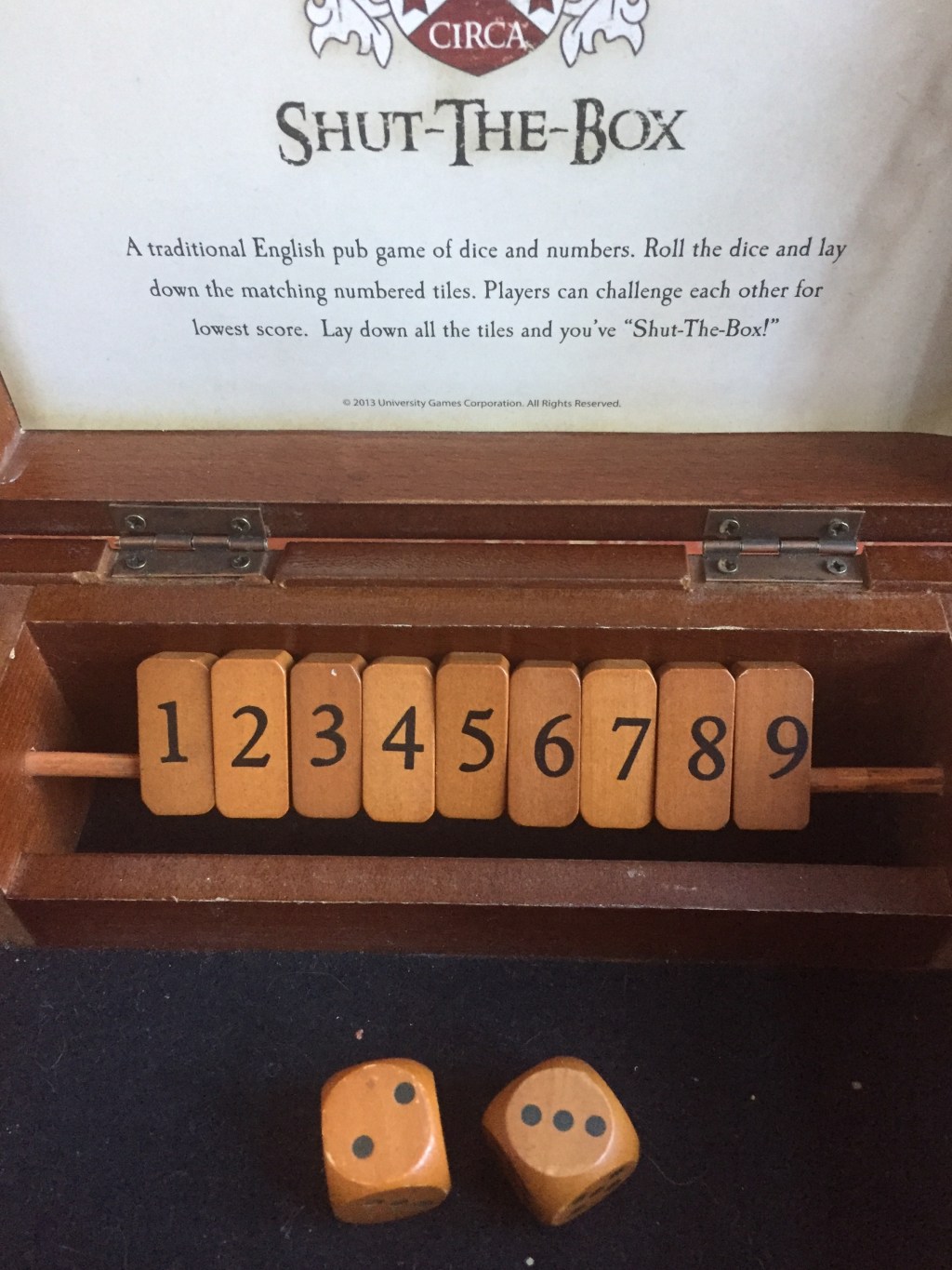 Shut the Box&nbsp;Game