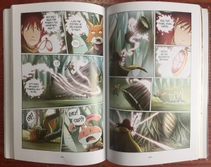 Page from book two of Amulet graphic novel series The Stonekeeper's Curse