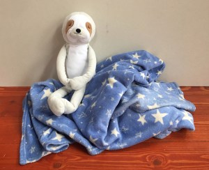 Pillowfort gray sloth throw buddy