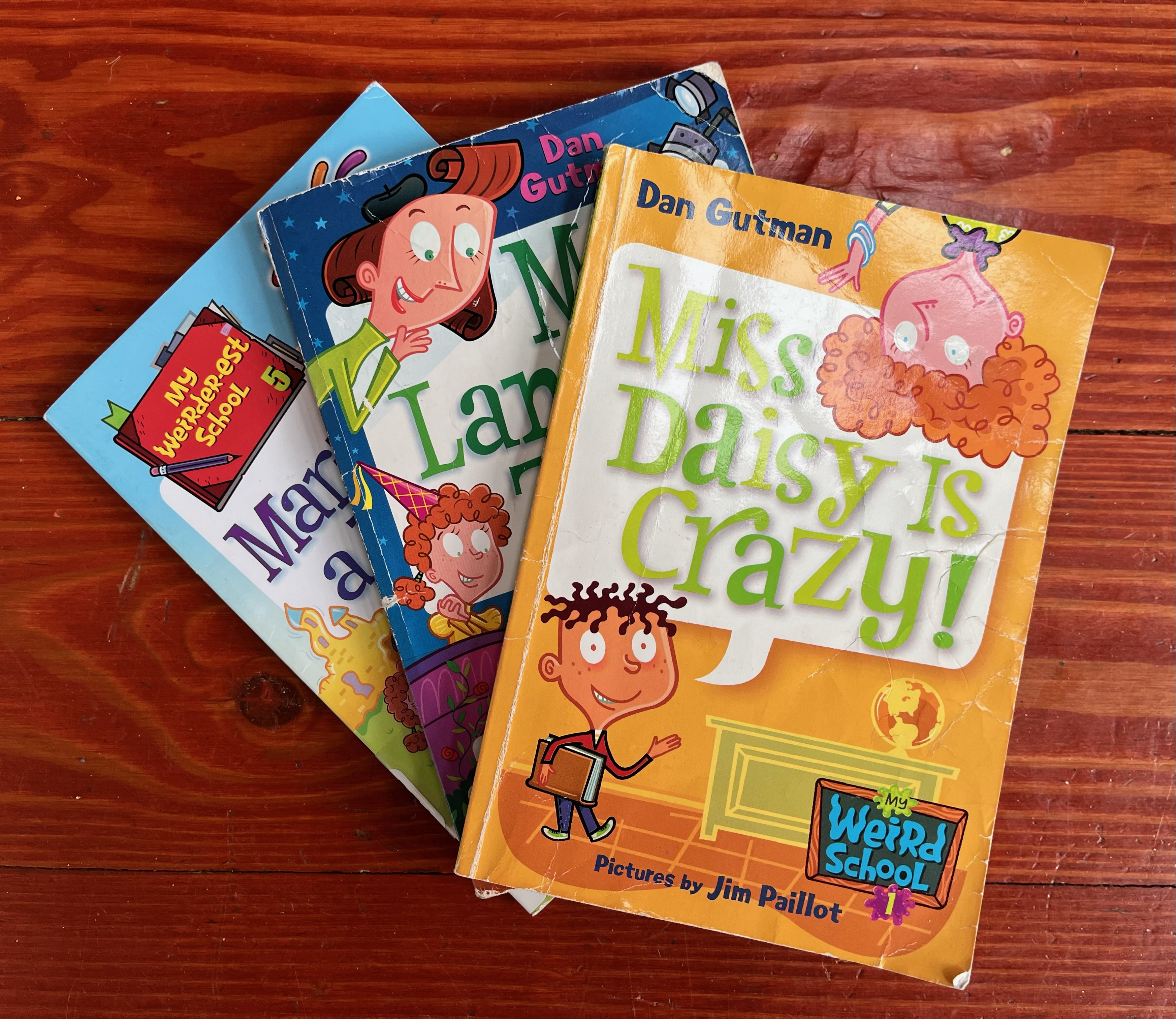 My Weird School Book Miss Daisy is Crazy! My Weird School Daze book Miss Laney is Zany! and My Weirder-est School book Mr. Marty Loves a Party!