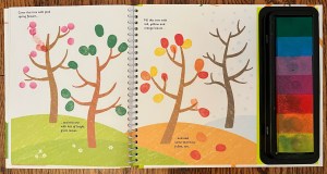 Fingerprint Activities Backyard book by Usborne