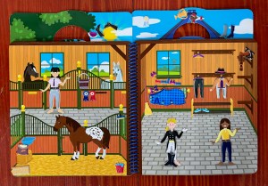 Melissa & Doug Puffy Sticker Activity Book Riding Club theme