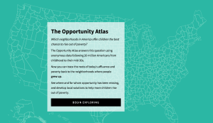The Opportunity Atlas website cover page inter