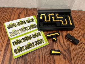 IQ Circuit logic puzzle game from SmartGames with challenges shown