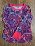 Title Nine Sunbuster Sun Shirt in hot pink floral design