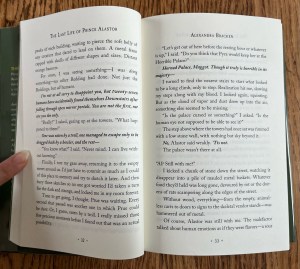 Page spread from The Last Life of Prince Alastor book by Alexandra