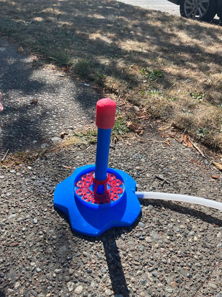 Bubble Torpedo stomp rocket outdoor toy jump blow bubbles kids