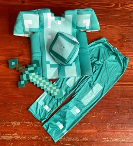Minecraft deluxe diamond armor costume for kids