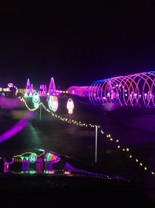 Christmas drive thru light display