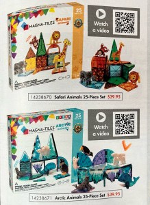Magna-Tiles Safari and Arctic Animals 25 piece set magnetic toys for kids MindWare Holiday Catalog