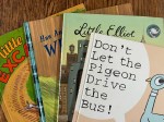 Little Excavator, Has Anyone Seen Winnie and Jean, Little Elliot, and Don't Let the Pigeon Drive the Bus picture books for kids learning to read