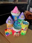 MindWare Paint Your Own Castle Night Light decorated by ten year old child