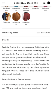 Univeral Standard Signature Fabrics Mystery Box 2023 screenshot description