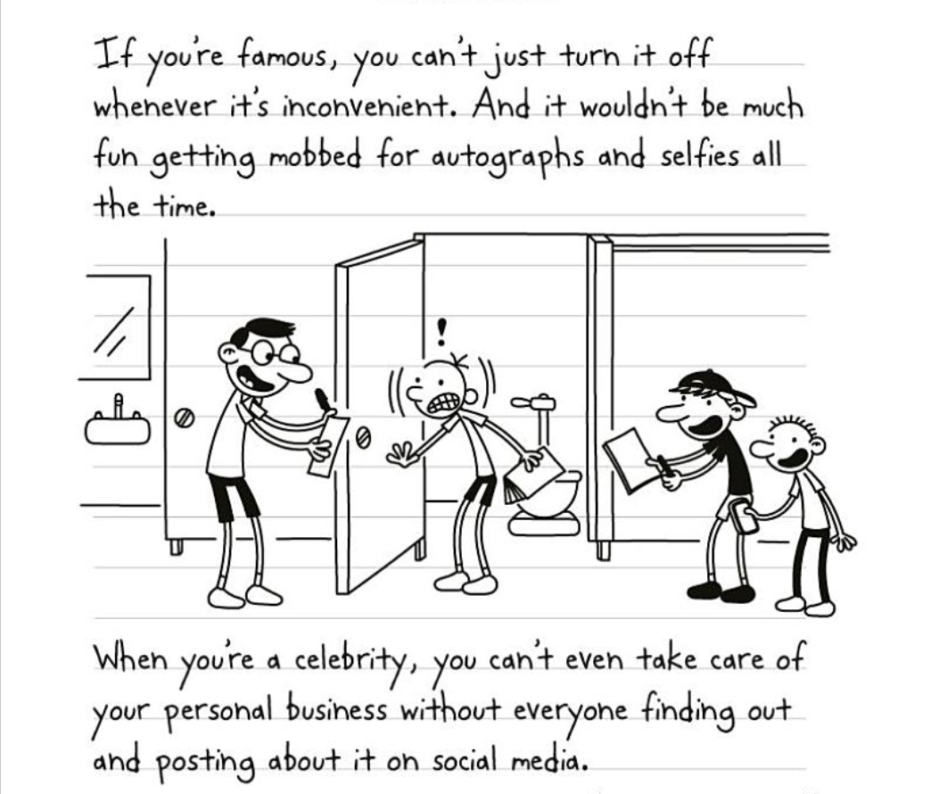 Page excerpt from Diary of a Wimpy Kid Diper Overlode graphic novel by Jeff Kinney