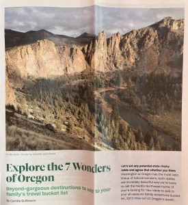 Parent Map magazine Explore the 7 Wonders of Oregon article first page