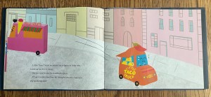 Little Taco Truck picture book by Tanay Valentine page spread food truck crying