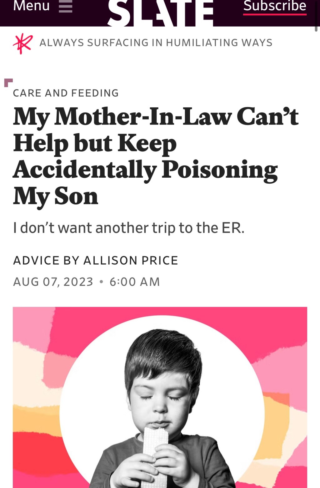 The Advice Column Made for&nbsp;Parents