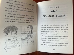 Ready, Freddy Halloween Fraidy-Cat chapter book for kids by Abby Klein Chapter 3 page spread