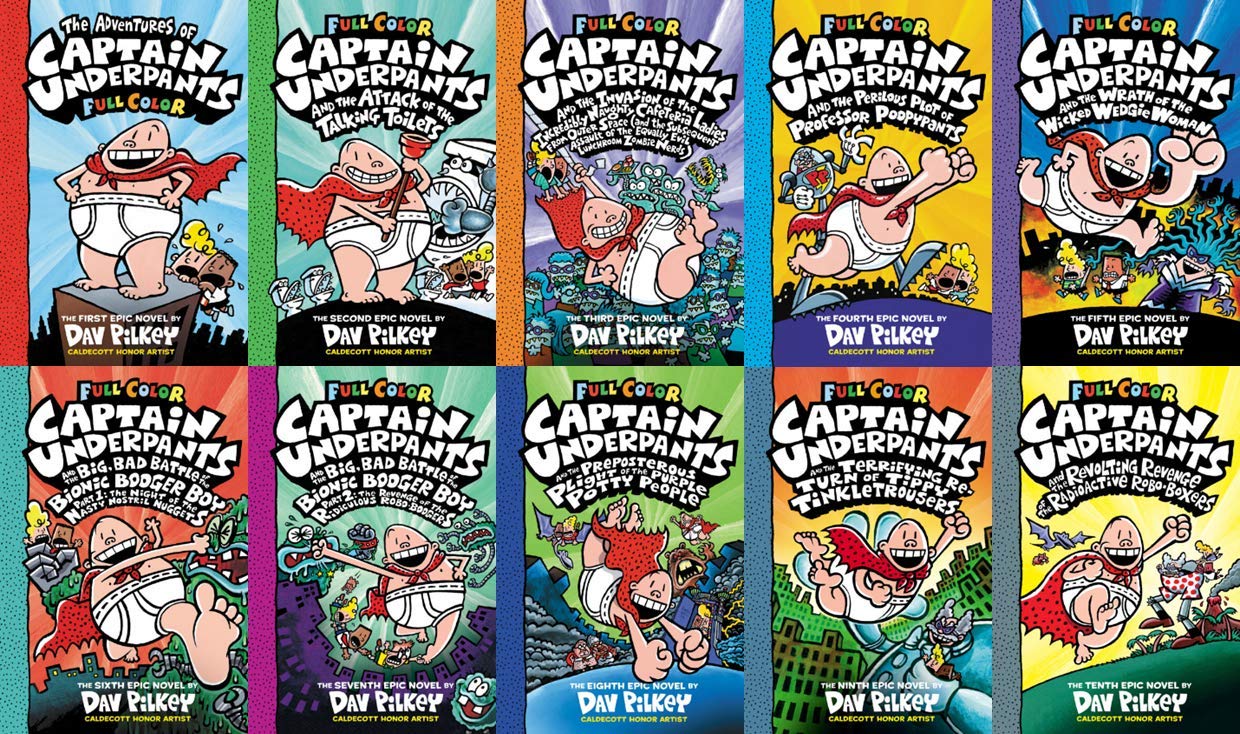 Captain Underpants Full Color Set on Amazon