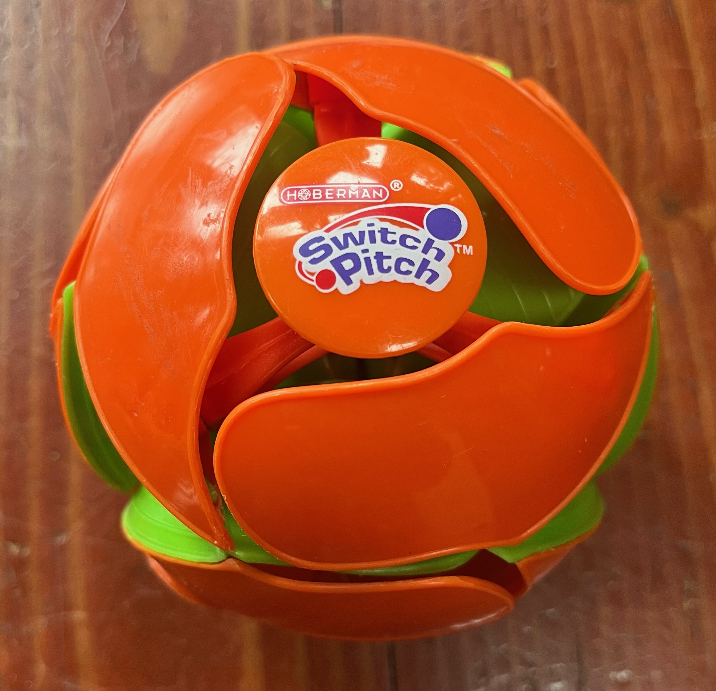 Haberman Switch Pitch color changing ball toy orange side visible
