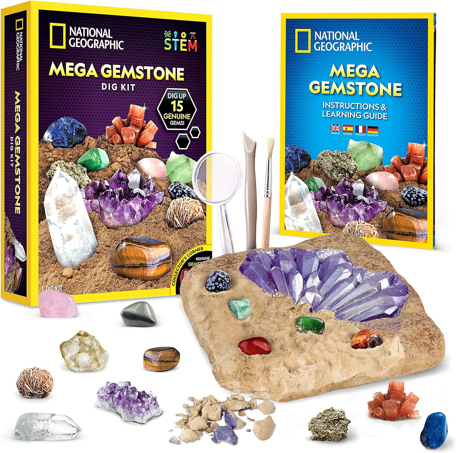 National Geographic Mega Gemstone Dig Kit on Amazon