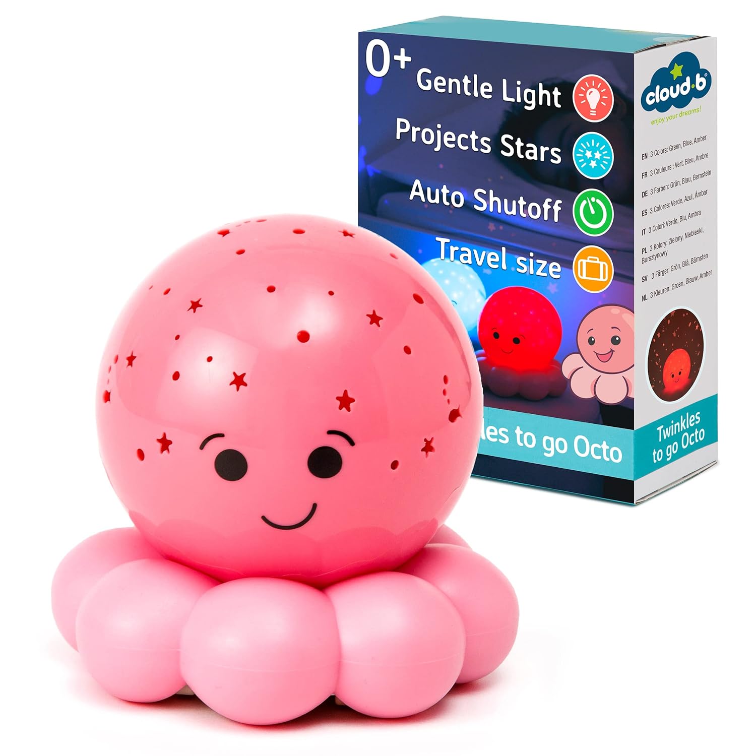 Cloud b Twinkles To Go Octo-Pink light on Amazon