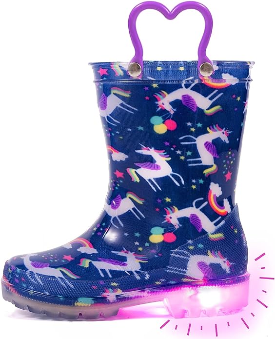 Outee Kids Light Up Rain Boots on Amazon